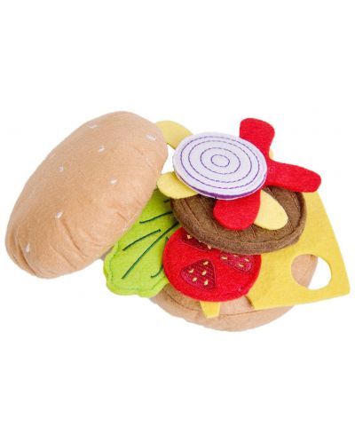 Игрален комплект Classic World - Хамбургер от текстил - 2