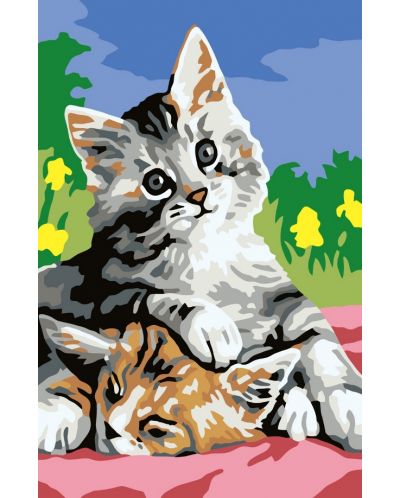 Комплект за рисуване по номера PaintBoy - Котенца