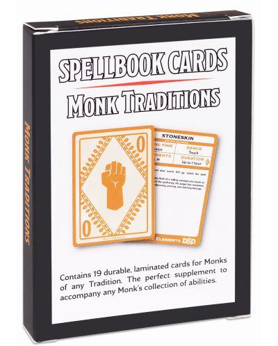 Допълнение за ролева игра Dungeons & Dragons - Monk Traditions Spell Deck - 2