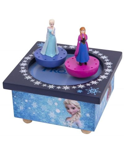 Дървена музикална кутия Trousselier - Анна и Елза от Замръзналото кралство - 1