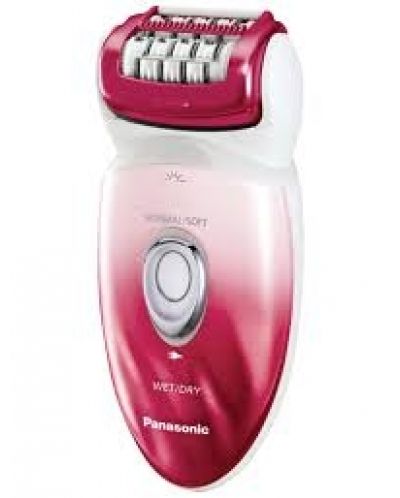 Епилатор Panasonic - ES-ED92RP503, 2 степени, 6 приставки, червен