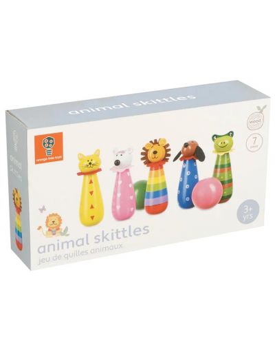 Дървен боулинг Orange Tree Toys - Животни - 1