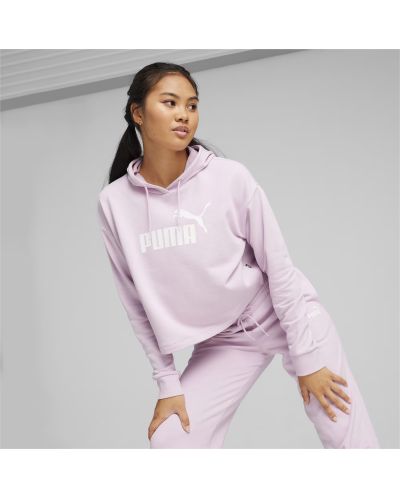 Дамски суитшърт Puma - Essentials Logo Cropped , розов - 3