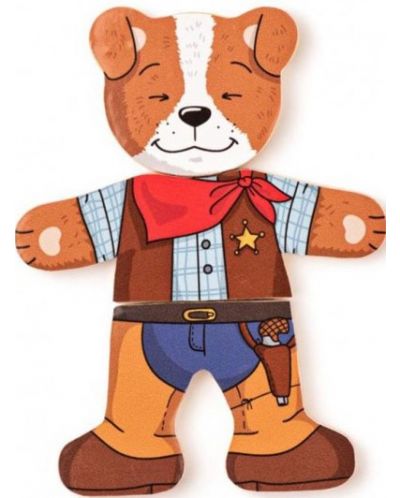 Дървен пъзел Woody - Кучето Джаф - 2