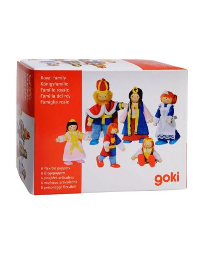 Дървени гъвкави кукли Goki - Кралско семейство - 2