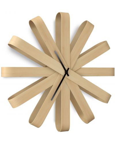 Дървен часовник за стена Umbra - Ribbonwood - 1