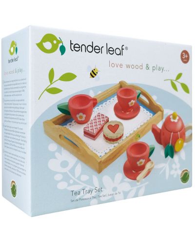 Дървен игрален комплект Tender Leaf Toys - Сервиз за чай - 3