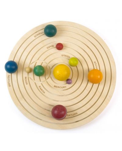 Дървена играчка Andreu toys - 3D Слънчева система - 2