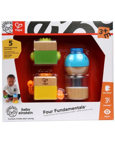 Дървена играчка Baby Einstein - Бебешки сензорен комплект - 1
