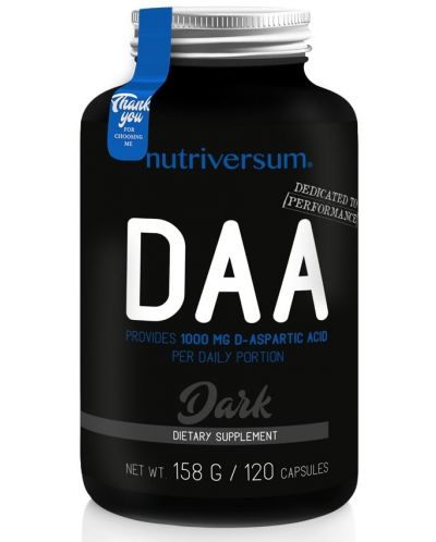 Dark DAA, 1000 mg, 120 капсули, Nutriversum - 1