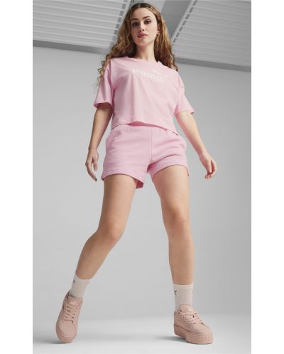 Дамски къси панталони Puma - Essentials 4'', размер S, розови - 3