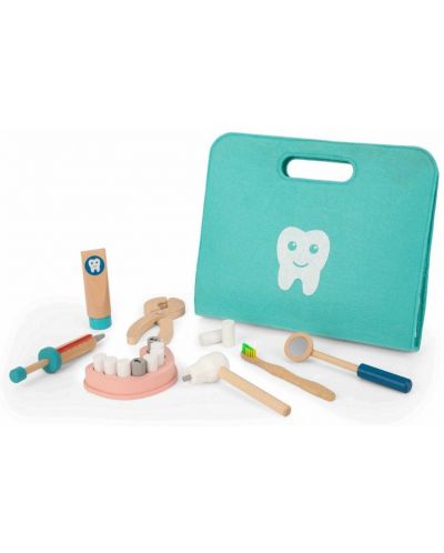 Дървен зъболекарски комплект Tooky Toy - 19 части - 3