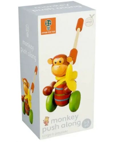 Дървена буталка Orange Tree Toys - Animals Collection, Маймунка - 2