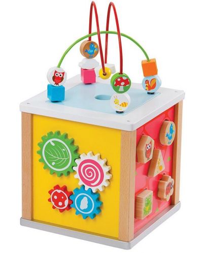 Образователна играчка Lelin - Дидактически куб - 1