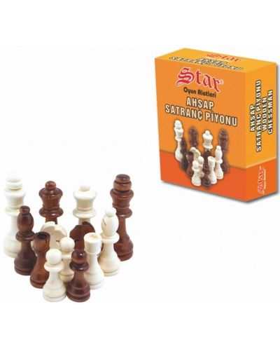Дървени фигури за шах 3 - големи - 1