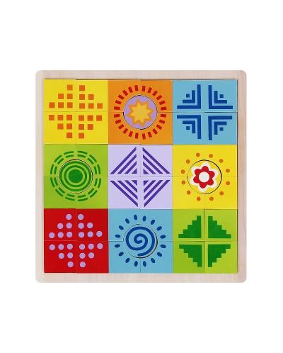 Дървен пъзел-мозайка Woody - Дъга