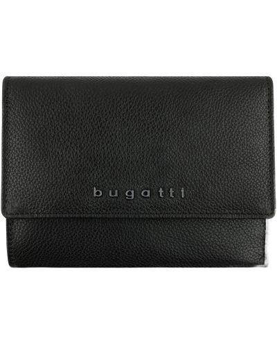 Дамски кожен портфейл Bugatti Bella - Flip, RFID защита, черен - 1
