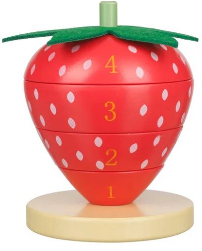 Дървена играчка за нанизване Orange Tree Toys - Ягодка - 2