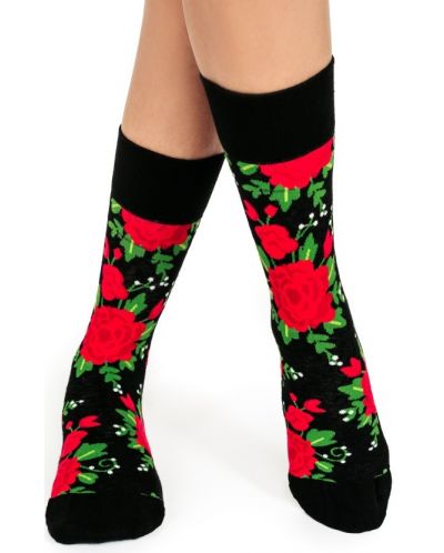 Дамски чорапи Crazy Sox - Червени рози, размер 35-39 - 2