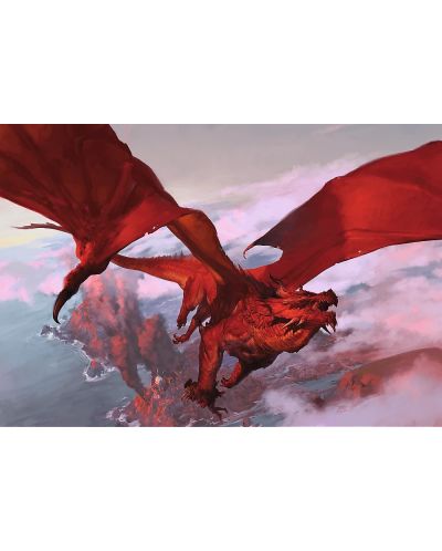 Дървен пъзел Trefl от 500+1 части - Древният червен дракон - 2
