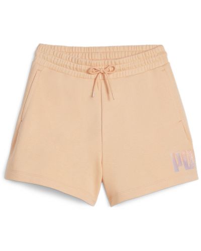 Дамски къси панталони Puma - ESS+ Summer Daze 5'', размер L, оранжеви - 1