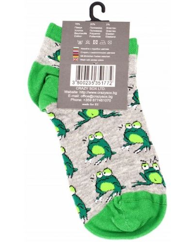 Дамски чорапи Crazy Sox - Жаби, размер 35-39 - 2