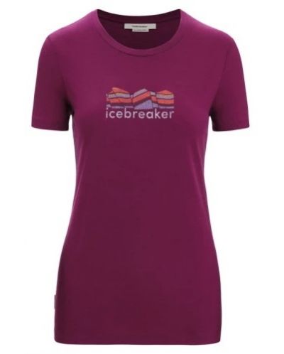 Дамска тениска Icebreaker - Tech Lite II SS Scoop Tee , червена - 1