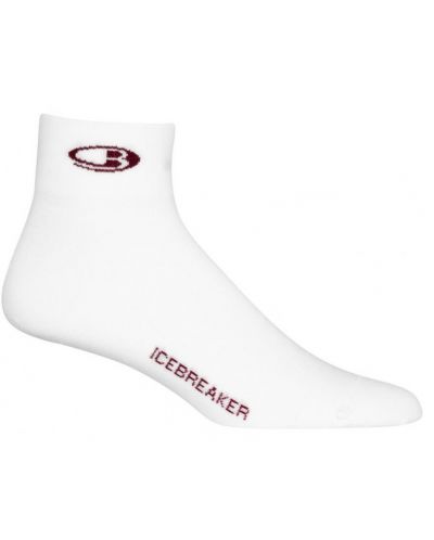 Дамски чорапи Icebreaker - Run + Ultralight Mini White - 1