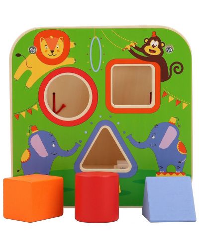 Образователна играчка Lucy&Leo - Дидактически куб, цирк - 5