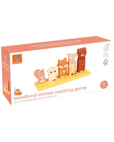 Дървена играчка за сортиране Orange Tree Toys - Горски животни - 4