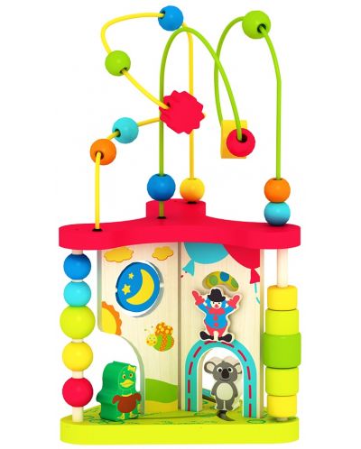 Дървена играчка Acool Toy - Дидактическа Монтесори кула - 1