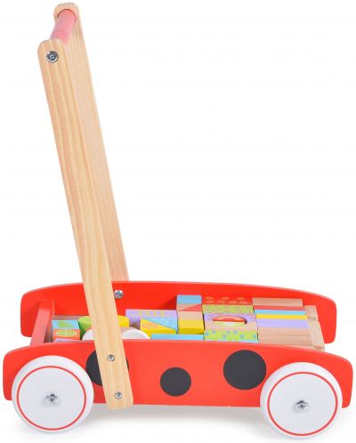 Дървена играчка за прохождане Moni Toys - Калинка - 3
