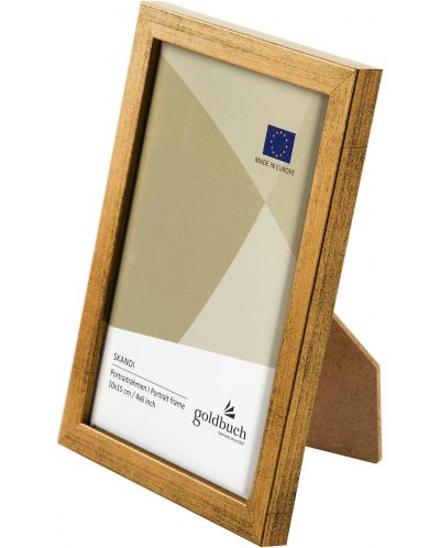 Дървена рамка за снимки Goldbuch - Златиста, 10 x 15 cm - 2