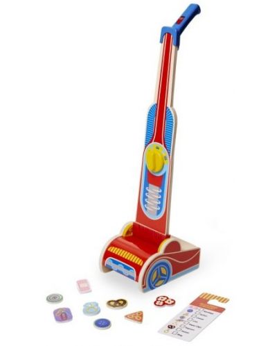 Дървена играчка Melissa and Doug - Прахосмукачка  - 1