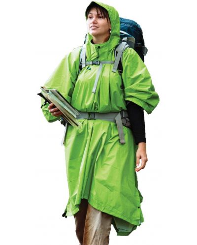 Дъждобран Sea to Summit - Nylon Tarp Poncho, зелен - 2