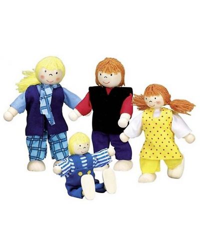 Дървени гъвкави кукли Goki - Младо семейство - 2