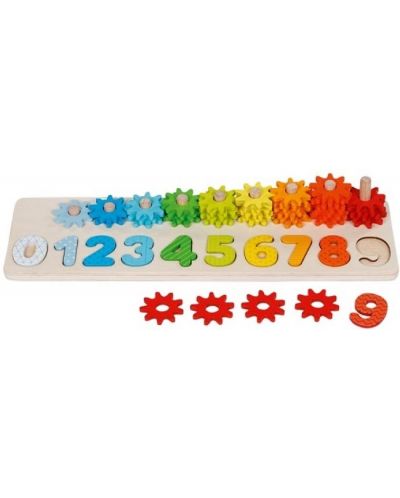 Дървена игра за сортиране Goki - Научи се да броиш - 2