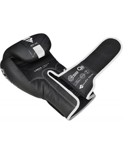 Дамски боксови ръкавици RDX - F6, 12 oz, черни/бели - 6