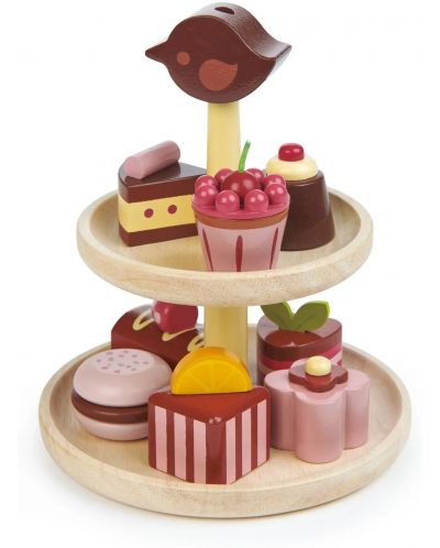 Дървен игрален комплект Tender Leaf Toys - Поставка с шоколадови бонбони - 1
