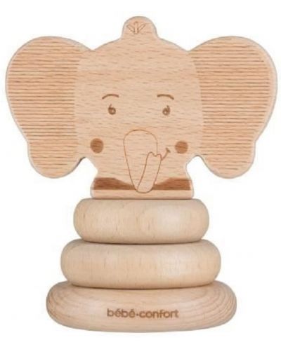 Дървена играчка Bebe Confort - Elidou Elephant Safari - 1