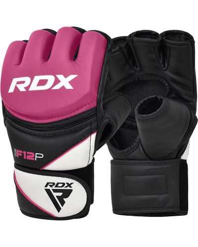 Дамски MMA ръкавици RDX - F12 , розови/черни - 1
