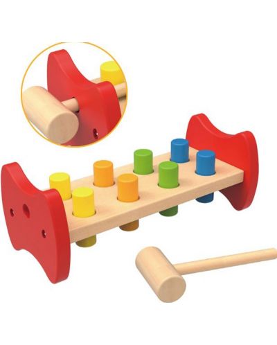 Дървена игра Tooky toy - Малкият майстор - 2