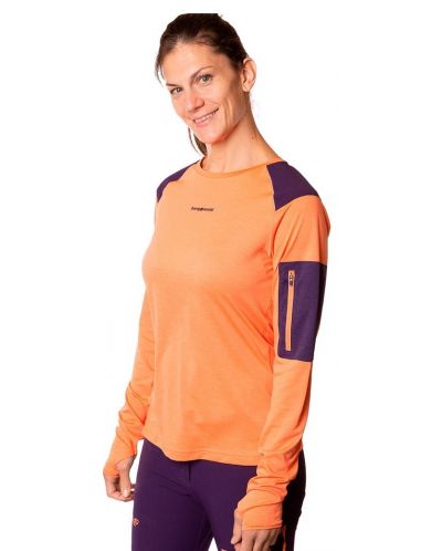 Дамска блуза Trangoworld - Trx2 pro long, оранжева - 2
