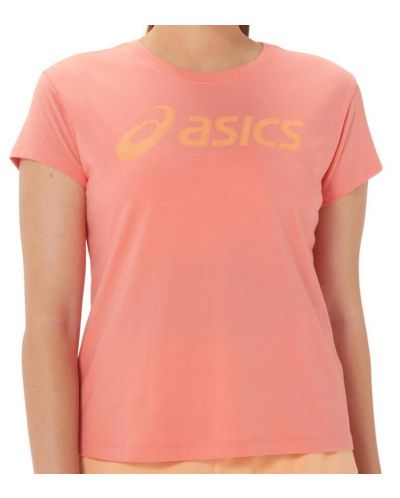 Дамска фитнес тениска Asics- Big Logo Tee III, корал - 1