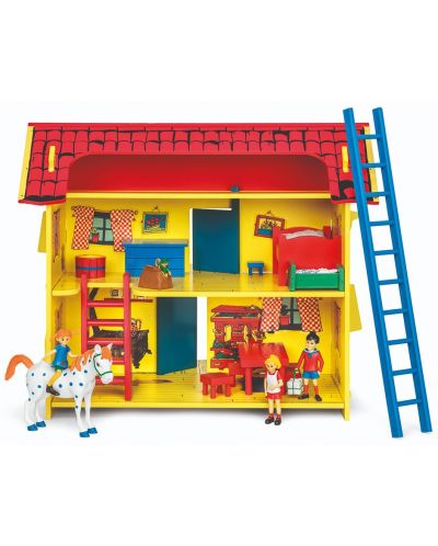 Дървена играчка Pippi - Къщата на Пипи Дългото Чорапче, Вила Вилекула - 1