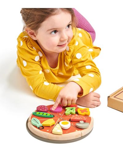 Дървен игрален комплект Tender Leaf Toys - Пица парти - 3