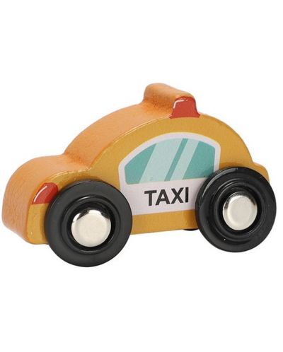 Дървена играчка Smart Baby - Такси - 1