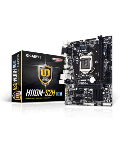 Дънна платка GIGABYTE H110M-S2H, LGA1151