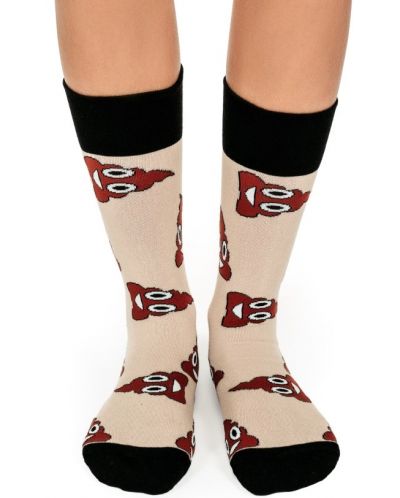 Дамски чорапи Crazy Sox - Пуп емоджи, размер 35-39 - 1