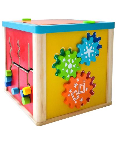 Дървена играчка Acool Toy - Многофункционален куб - 3